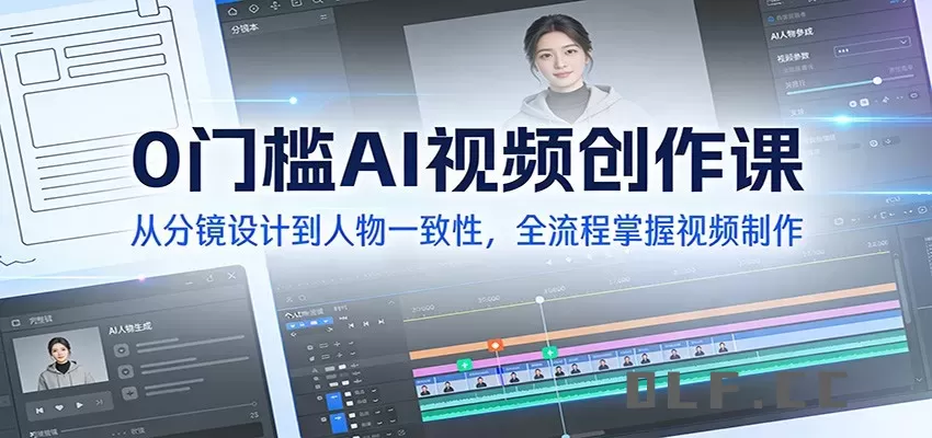 0门槛AI视频创作课：从分镜设计到人物一致性，全流程掌握视频制作