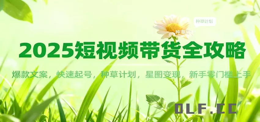 2025短视频带货全攻略：爆款文案，快速起号，种草计划，星图变现，新手零门槛上手