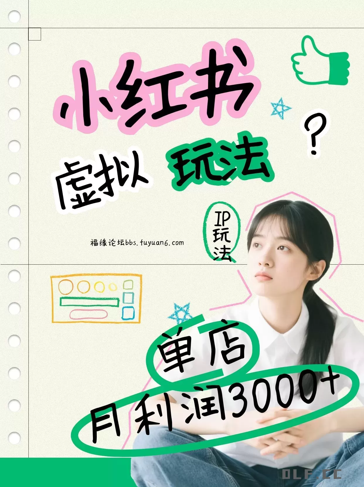 小红书虚拟玩法(铺货流和单品玩法)，单店月利润3000+，IP打法+原创商品(0违规)