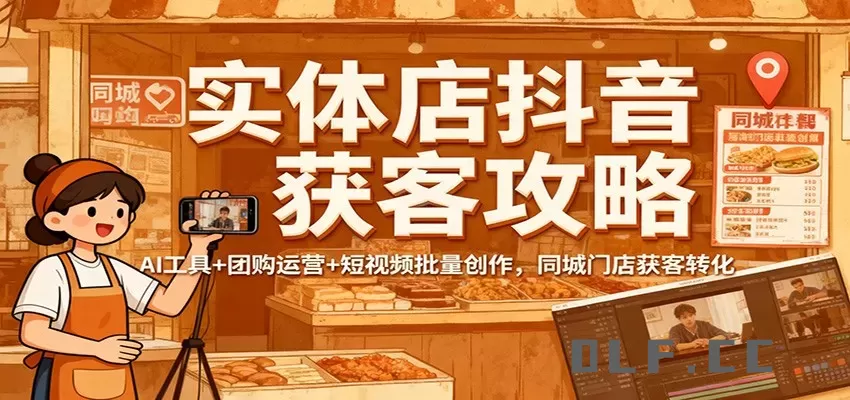 实体店抖音获客攻略：AI工具+团购运营+短视频批量创作，同城门店获客转化
